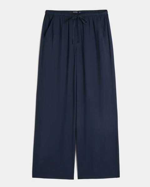 Pull-On Slub Pants