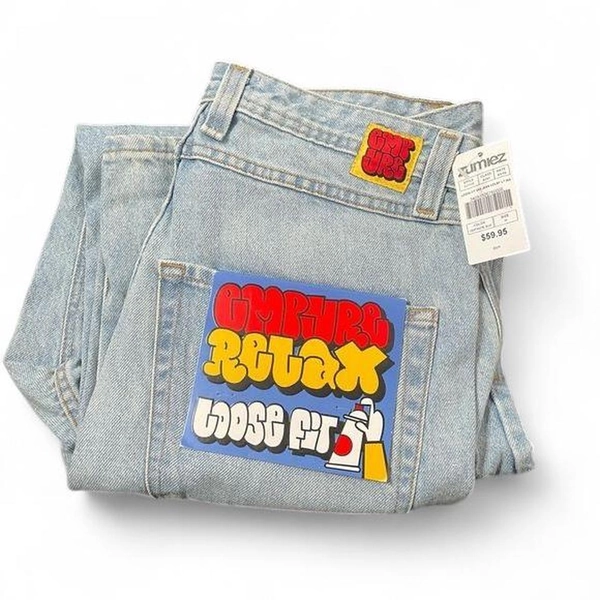 Light wash blue jeans empyre jeans baggy fit bought...