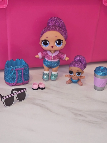 Rating: Rare! LOL Surprise Bling Queen &amp; Lil Bling Queen + Accessories Bundle S2