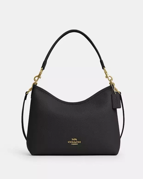 Gold/Black Laurel Shoulder Bag