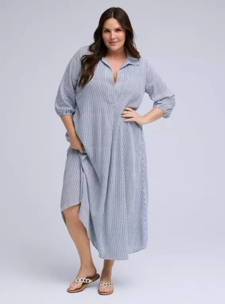 Belle Isle Shirt Maxi Dress