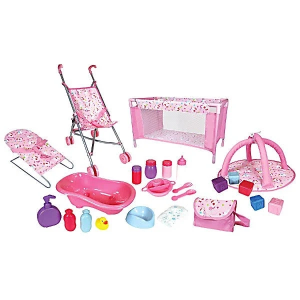 Lissi Baby Doll 24-Piece Nursery Play Set