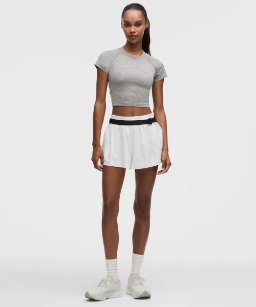 Shake It Out High-Rise Running Short 2.5" - White - XXXS