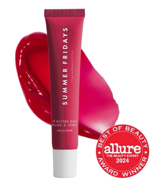 Lip Butter Balm Treatment for Hydration + Nourishing Shine - Pink Sugar - sheer light pink