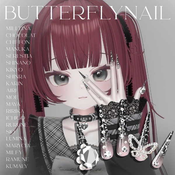 21アバター対応💎ButterflyNail