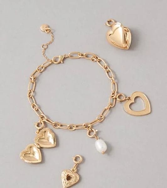 AE Heart Charm Bracelet Kit (5-Pack)