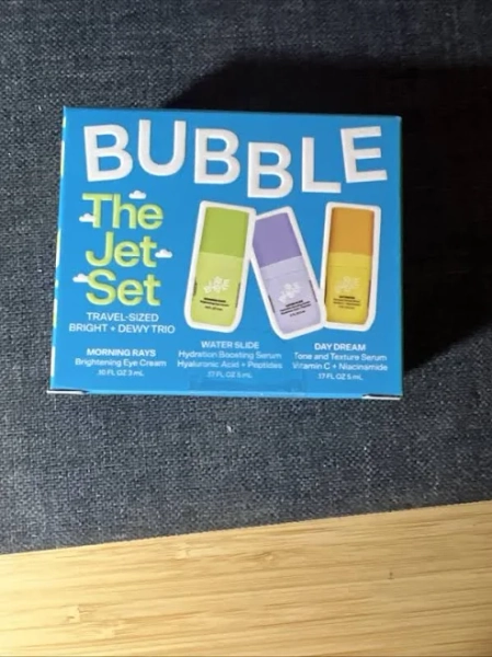 Bubble The Jet Set Travel Sized Bright &dewy Trio