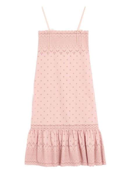 Valentino Garavani robe mi-longue à volants | 40