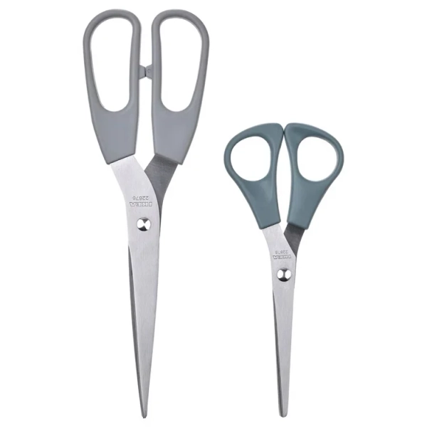 SVÄRDFISK Scissors, set of 2 - stainless steel gray/gray-turquoise