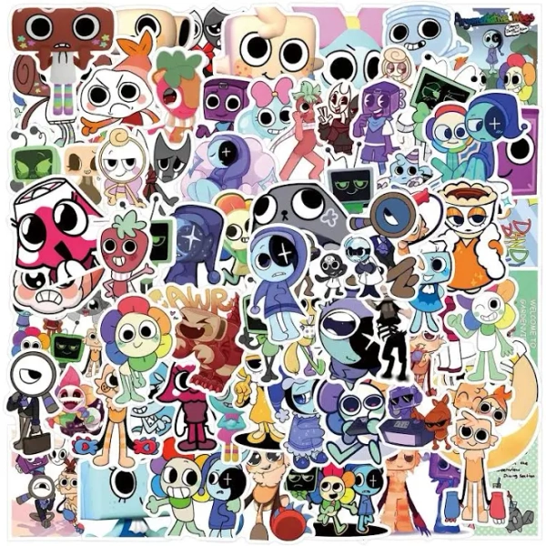 100Pcs New Game Dandys World Cartoon Doodle Sticker Car Trunk Sticker