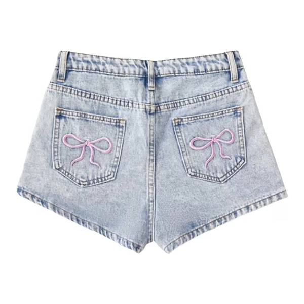 Jkety Jeans for Kids Girls Girls Jean Shorts Ripped Distressed Frayed Raw/Folded Hem Teen Tween Youth Mid Rise Casual Summer Kids Light Blue,16-17 Years