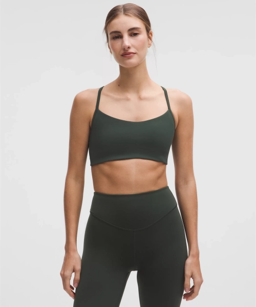 Flow Y Bra Light Support, A/B Cup *Evolve - Rainforest Green - M