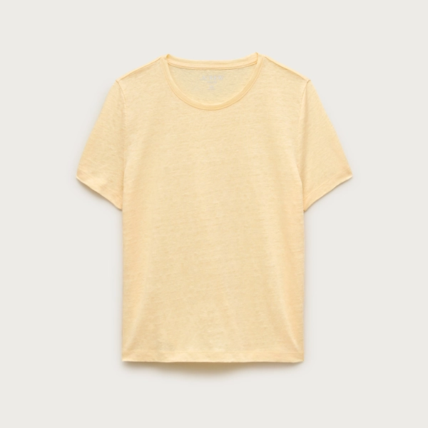 New relaxed linen T-shirt