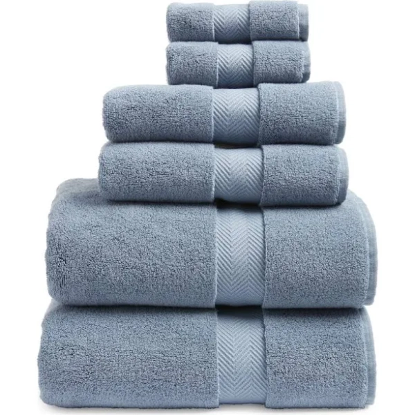 Nordstrom Organic Hydrocotton 6-Piece Towel Set $144 Value in Blue Chip at Nordstrom Anniversary Sale, Size 6 Piece