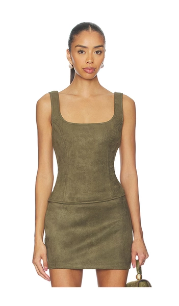 Patsie Faux Suede Top