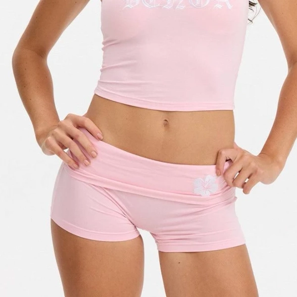 Fold Over Yoga Shorts