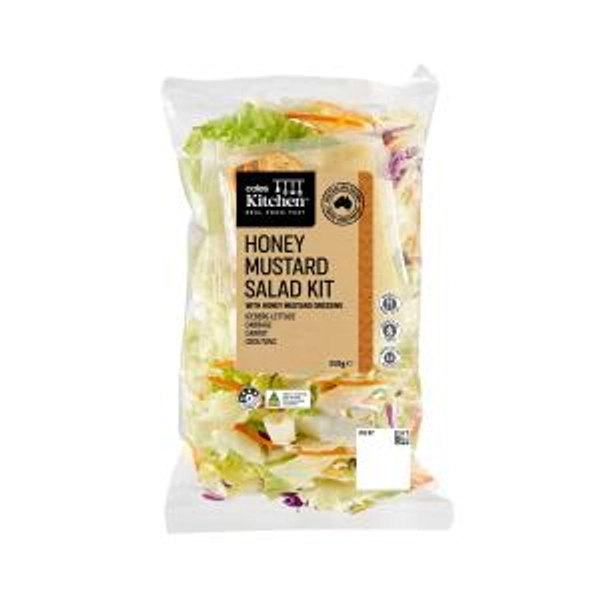 Coles Kitchen Honey Mustard & Crouton Salad Kit | 350g