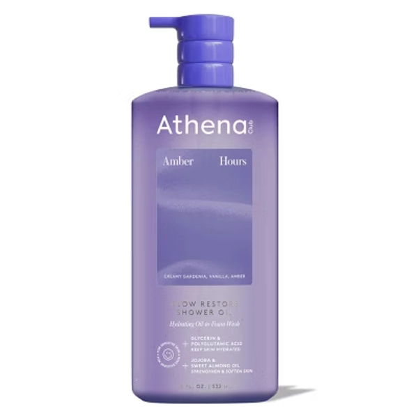 Athena Club Glow Restore Shower Oil - Amber Hours - 18 fl oz: Basic Cleansing, Whole Body, Combination Skin