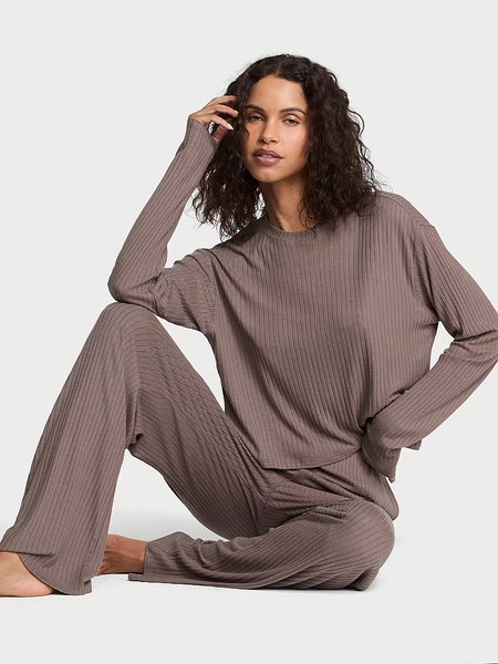 Modal Wide-Rib Long Lounge Set