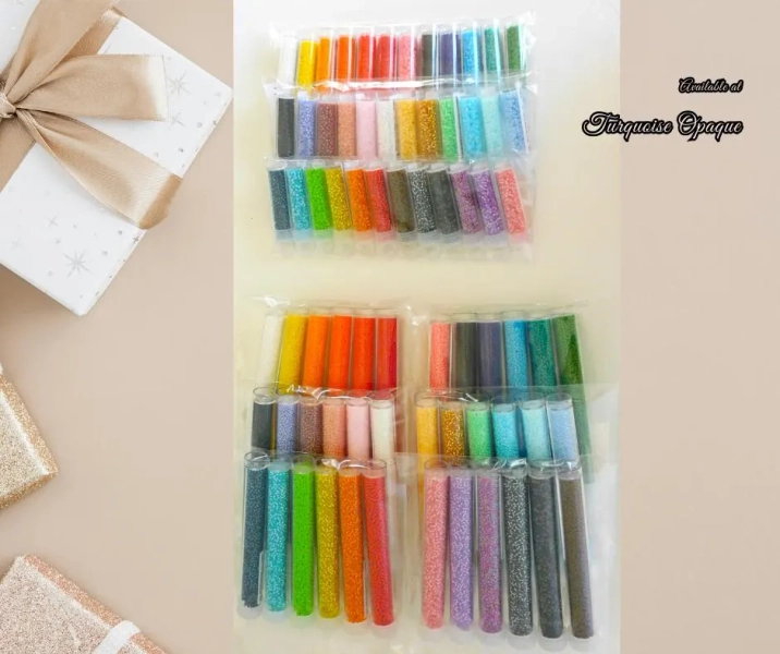 Complete Beading Kit with YouTube Tutorial, Beginner's Beadwork kit, 36 Colors, Miyuki 11/0, Makes a perfect Gift, Round Rocaille