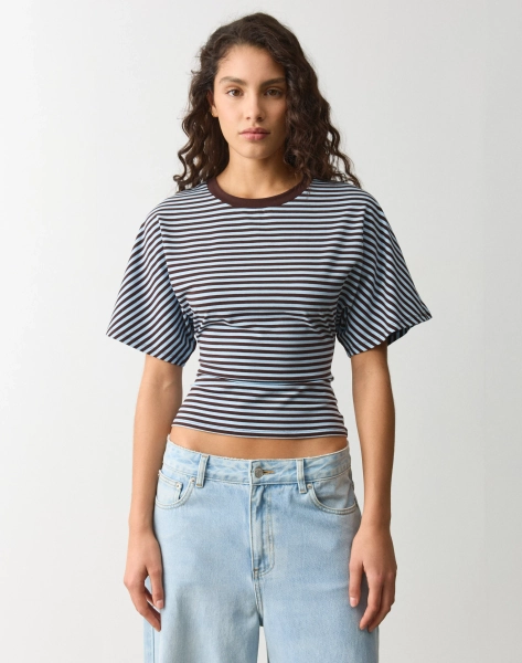 Cinched Short Sleeve Top