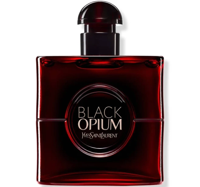 Yves Saint Laurent Black Opium Eau de Parfum Over Red