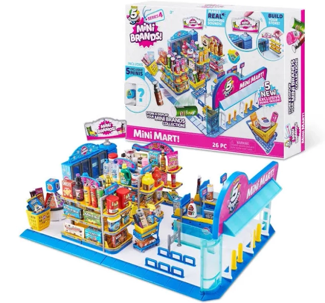 5 Surprise Mini Brands! Series 4 Mini Mart Playset