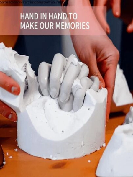 Create A Lasting Memory With This DIY Couple'S 3D Hand Model Set! Valentine's Day Gift,Toys,Toy,Gifts,Breathing Teddy,Hand,Iqos