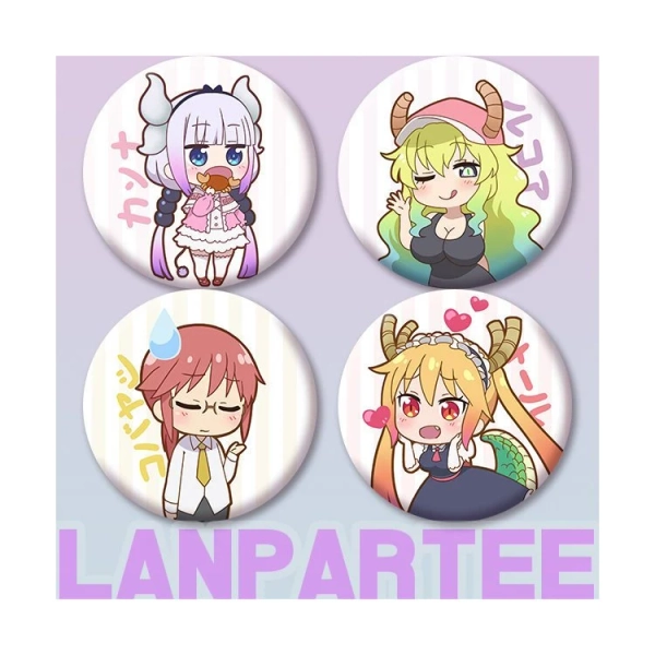 Miss Kobayashi's Dragon Maid Buttons