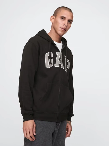 Gap Adult VintageSoft Arch Logo Zip Hoodie