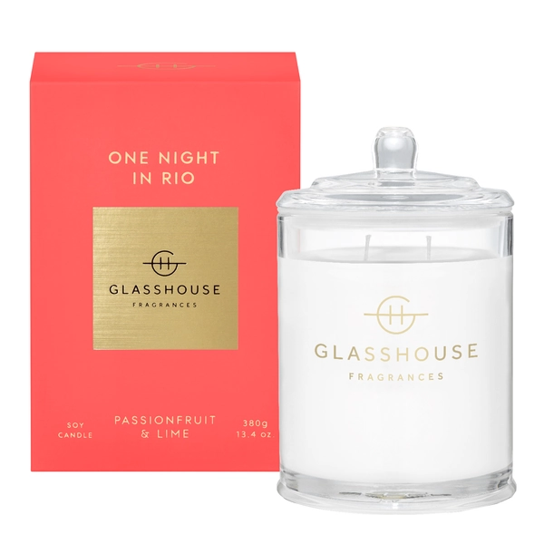 Glasshouse Fragrances ONE NIGHT IN RIO 380g Soy Candle