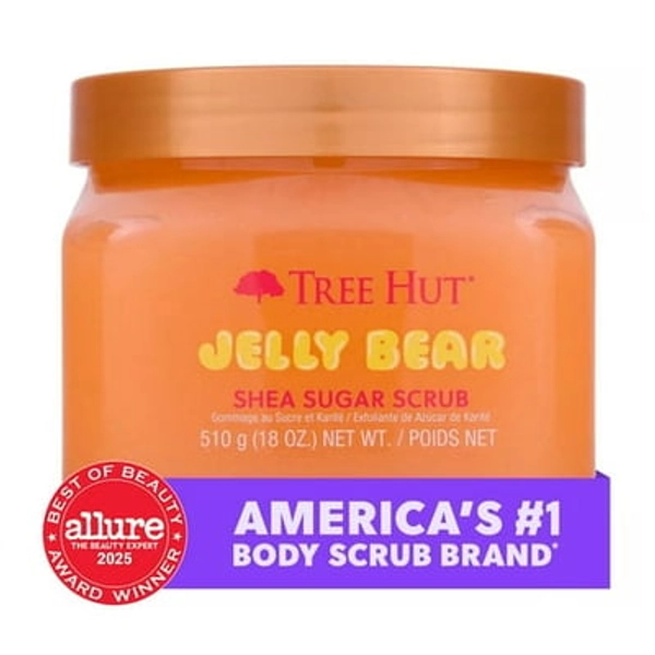 Naterra International Inc. Tree Hut Jelly Bear Exfoliating Shea Sugar Body Scrub  18 oz
