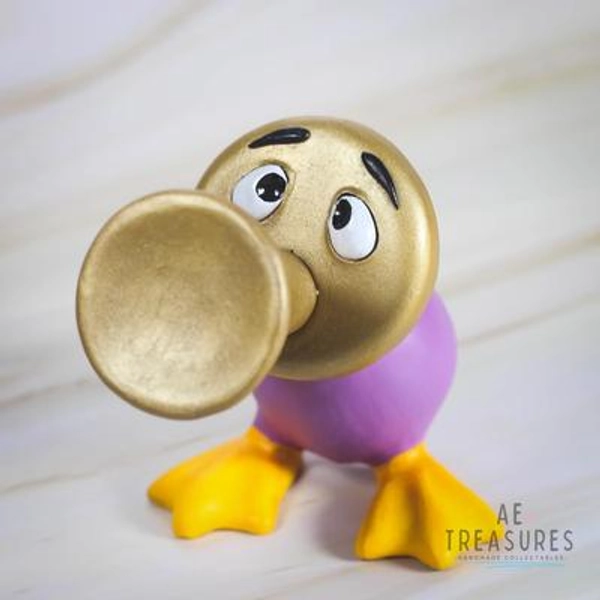 Unusual creatures / fantasy creature/ Alice in wonderland figurine/ Alice in wonderland / tugley woods / horn duck / duck figurine