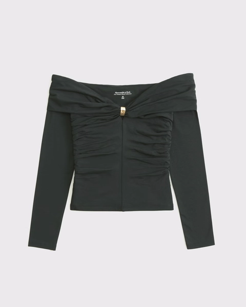 Off-The-Shoulder Hardware Top
