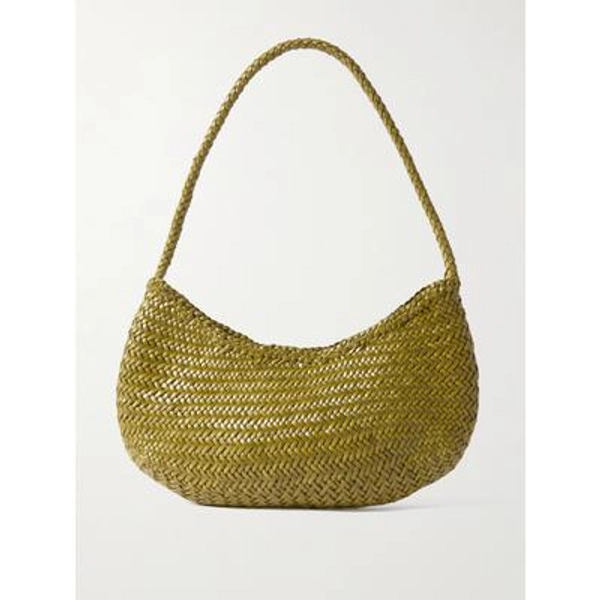 Dragon Diffusion - Nova Luna Woven Leather Shoulder Bag - Green
