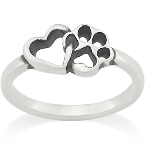 James Avery 14K Gold Furry Friends Heart Ring