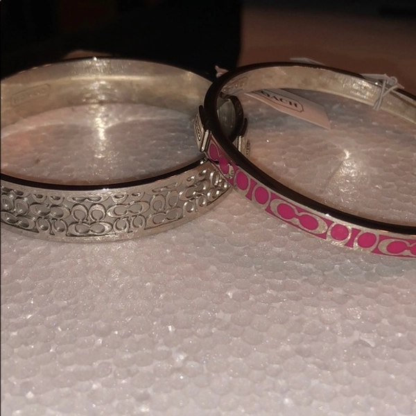 Beautiful solid coach bangle bracelets