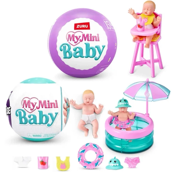 Soft Reborn Realistic Baby Doll My Mini Silicone Reborn Baby Surprise Silicone Plastic Babies Zuru