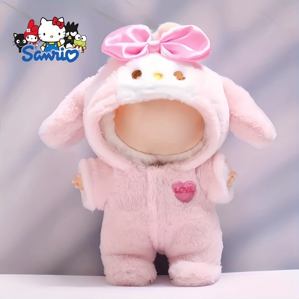 Sanrio My Melody Fashion Outfit Set for 6.5-6.7 Inch Dolls, Cute and Stylish DIY Clothes, Multi-Piece Dress-Up Collection for Doll Enthusiasts – Perfect Birthday, Ramadan, Easter & Holiday Gift (Doll Not Included)