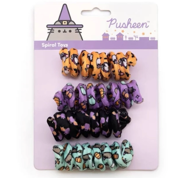 Pusheen Spiral Cat Toys Small Pack of 4