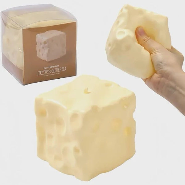 Extra Large Viral Cheese Squishy Sensory Toy