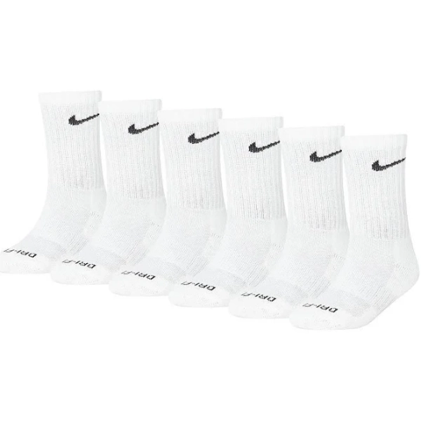Nike 6 Pack Cushioned Crew Socks Boys'