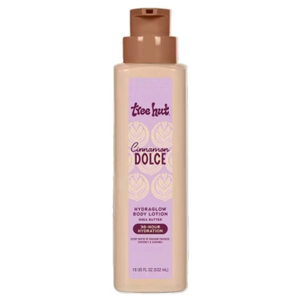 Tree Hut Hydraglow Body Lotion - Cinnamon Dolce - 18 fl oz: Deep Hydration, Whole Body, Paraben-Free