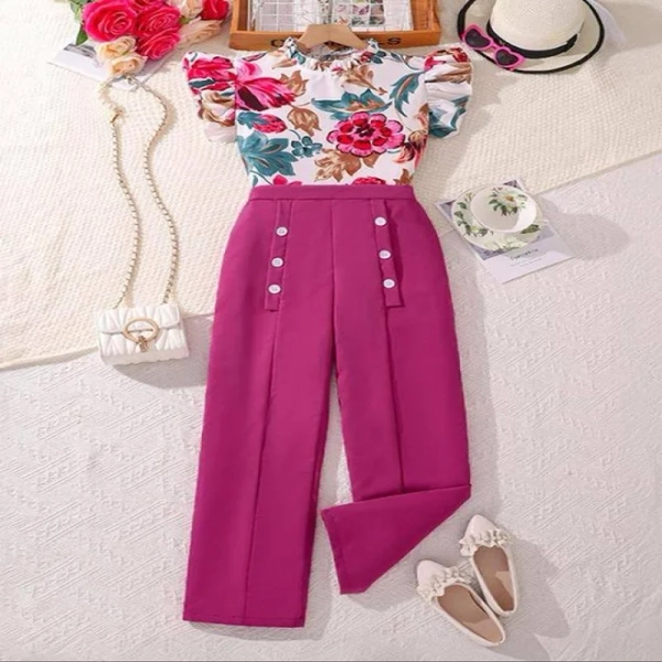 Still A Child at Heart Floral Print Two-Piece Set