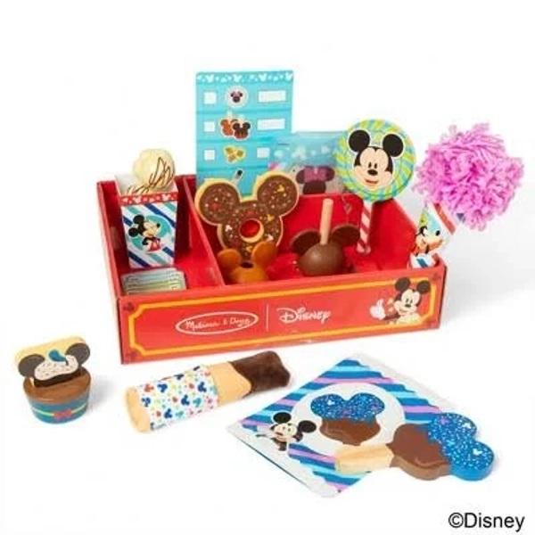 Melissa & Doug Disney Snacks & Popcorn Wooden Play Food Set
