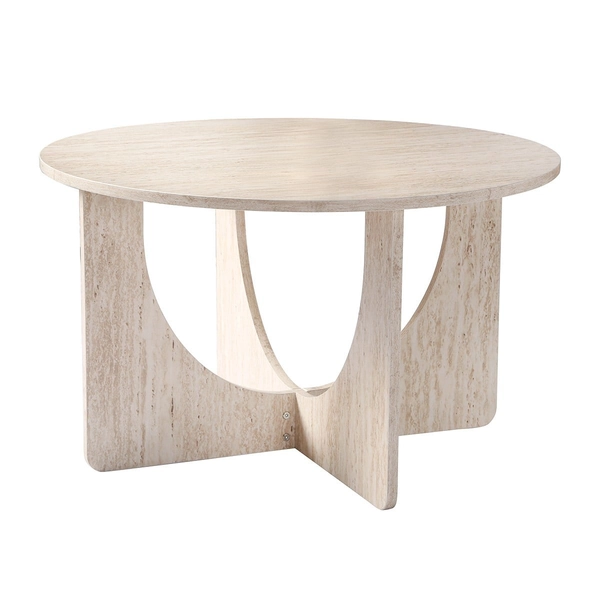 Table basse décor travertin MARTA