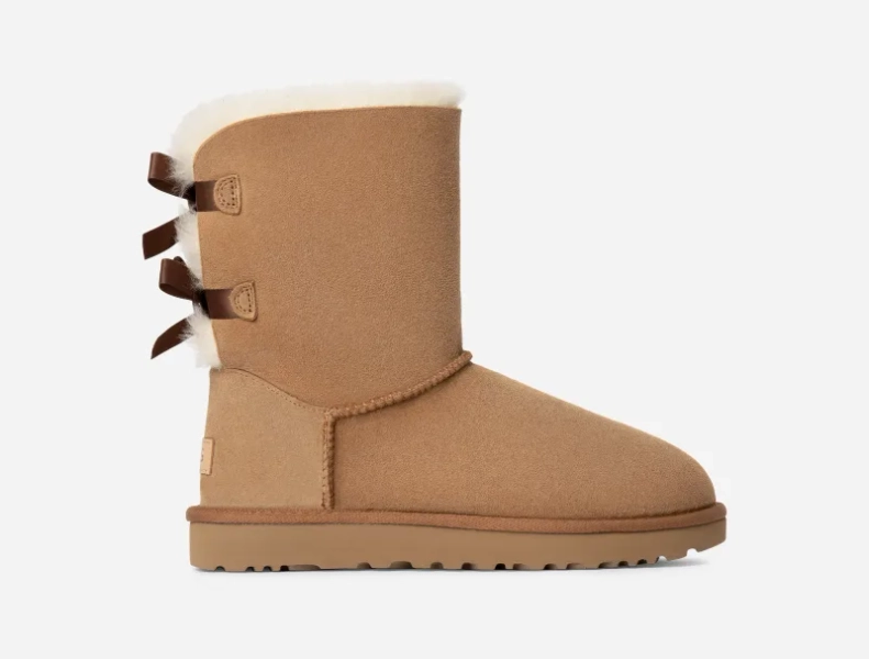 UGG® Women's Bailey Bow II Water-Resistant Boots in Brown/, Size 6