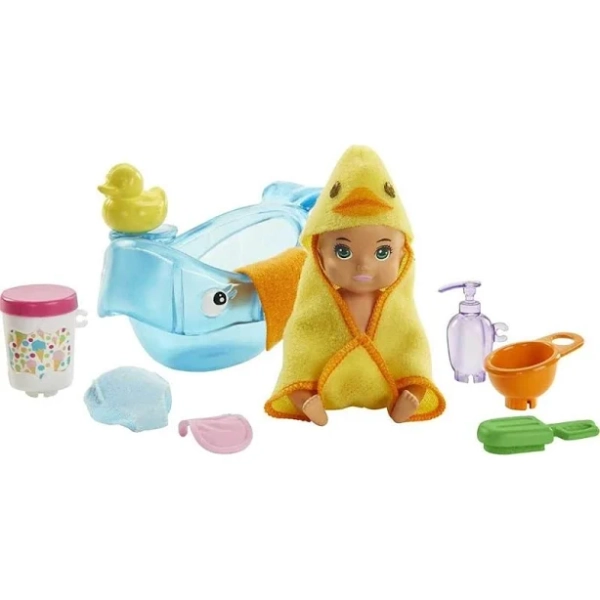 Barbie Skipper Babysitters Inc Bath-Time Doll and Accessories