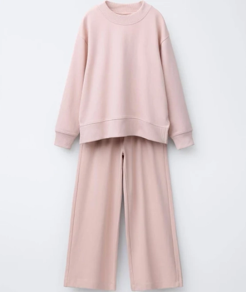 Zara Plush Sweatshirt and Trousers Set