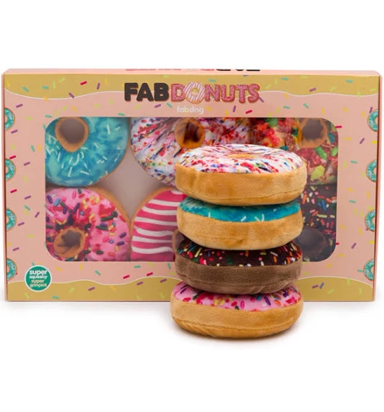 Box of Doughnuts Dog Toy